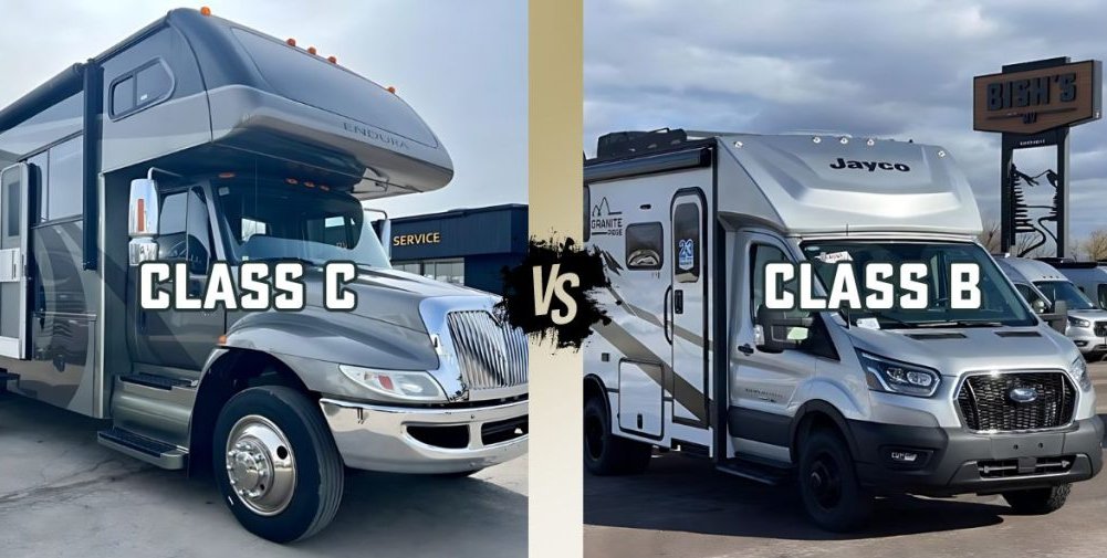 Class B vs Class C decision example comparing a heavy box truck with a passenger or HazMat vehicle