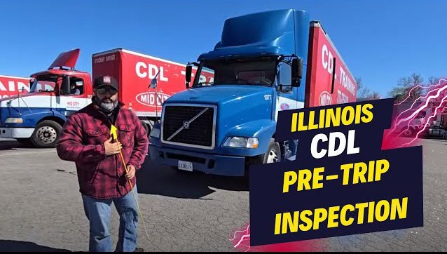 Illinois CDL study guide with SOS manual sections, permit test topics and 2026 CDL study plan